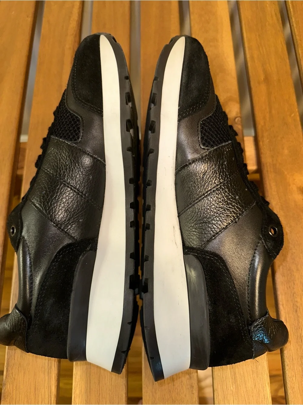 Selected Homme Running Sneakers Shoes Frank Mix Runner Size 7.0 Black